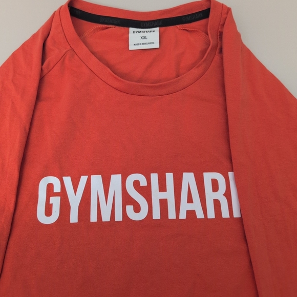 Gymshark Men's Orange Long Sleeve Tee XXL - Picture 3 of 9